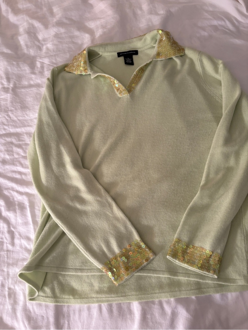 XL Green Sequin Sweater
